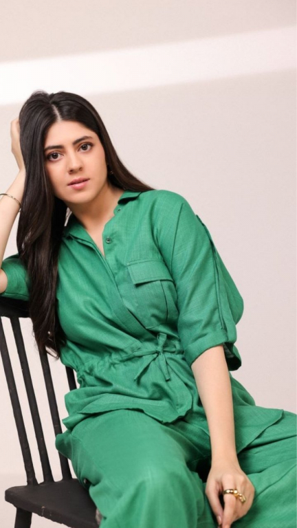 NS-01 EMERALD LINEN BLEND SAFARI CO-ORD SET