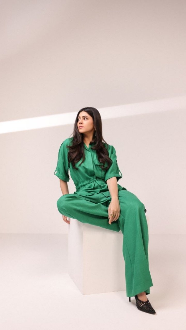 NS-01 EMERALD LINEN BLEND SAFARI CO-ORD SET