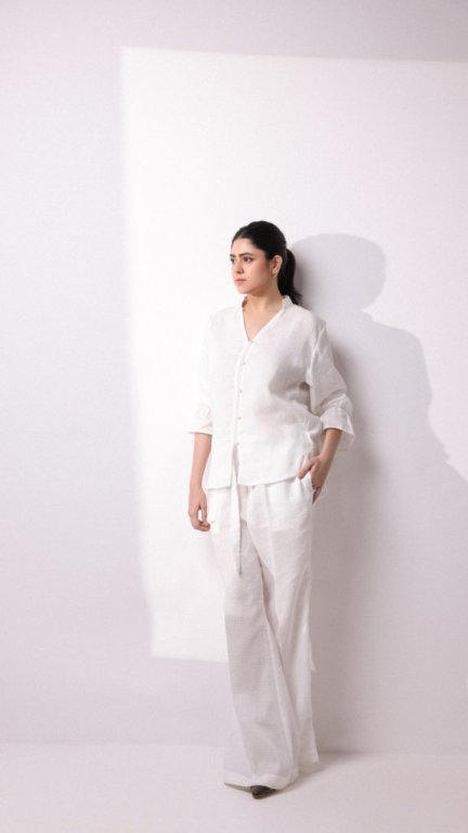 NS-09 QUARTZ LINEN CO-ORD SET